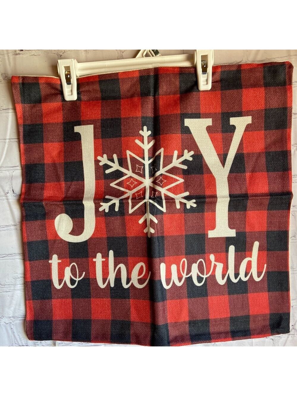 Buffalo Plaid Christmas Pillow Cover Set of 4 18x18in